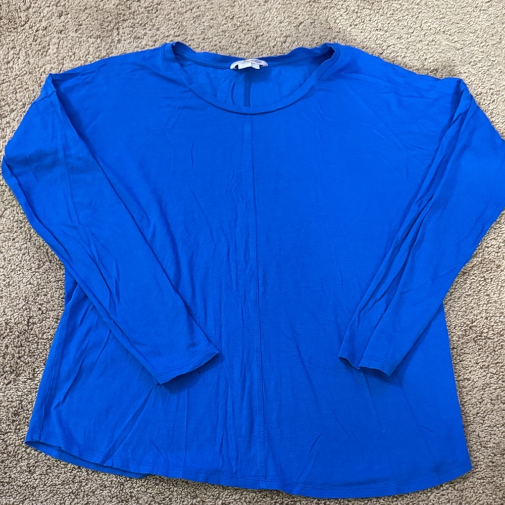 Boden Vibrant Blue Long Sleeve Top